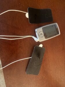 TENS unit on nightstand