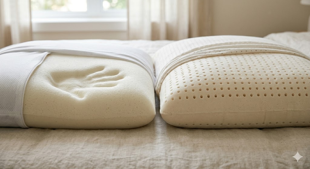 Memory Foam vs Latex Pillow in 2026: Which Is Actually Better for Neck Pain and Sleep Quality