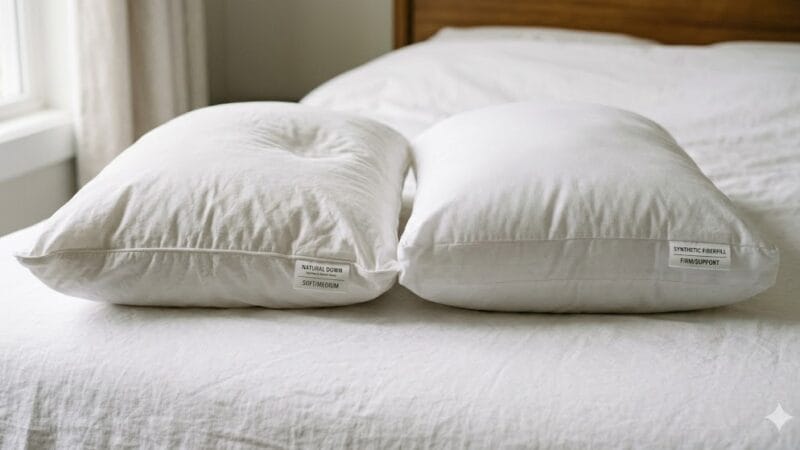 Down vs Synthetic Pillow in 2026: Which Fill Is Right for Your Sleep, Your Budget, and Your Values?