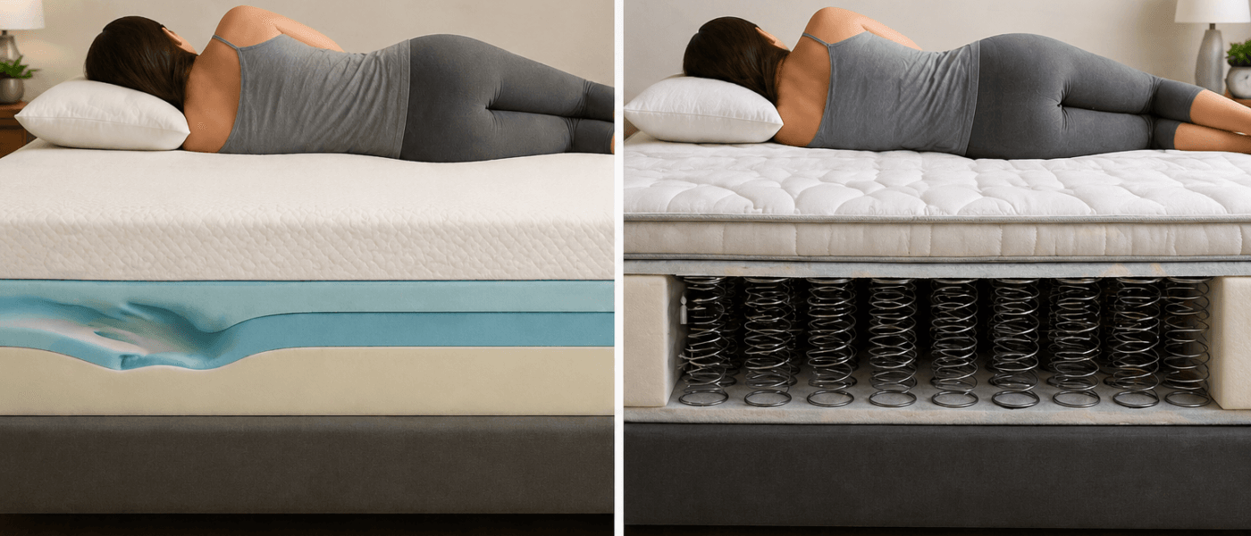 Memory Foam vs Spring Mattress in 2026: Which One Is Right for Your Sleep Style?