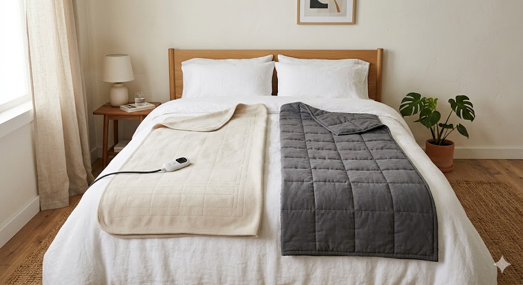 Weighted Blanket vs Heated Blanket in 2026: Which One Actually Helps You Sleep Better?