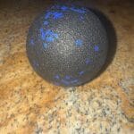 massage ball on countertop
