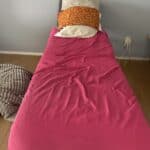 massage table with heating pad on it