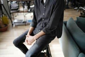 sitting on stool for tailbone pain