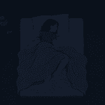 someone unable to sleep in bed