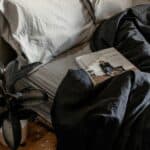 on a bed set weighted blanket