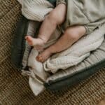 a baby sleeping cozy