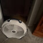 a bedroom cooling setup for hot summers