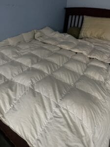 a minimal bedroom setup
