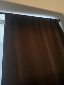 a blackout curtain in bedroom for home