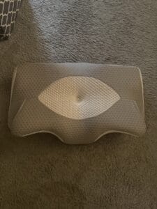 a cervical pillow for support