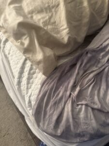 cooling blanket and pillow with mattress topper