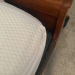 cooling mattress topper on bed
