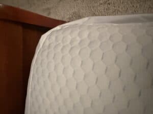 a cooling mattress topper upclose