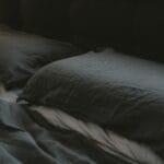 a cooling pillowcase in bedroom