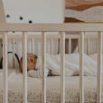 a crib in a home
