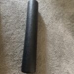 a foam roller vertical in bedroom