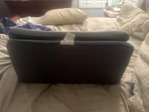 a height of wedge pillow on bed