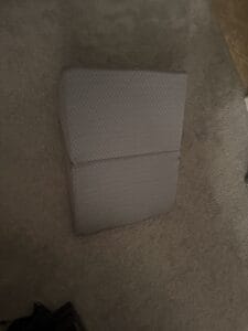 a leg wedge pillow in bedroom