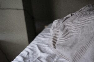 a mattress topper on a bed