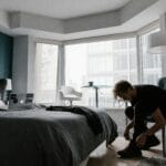 a morning routine in home