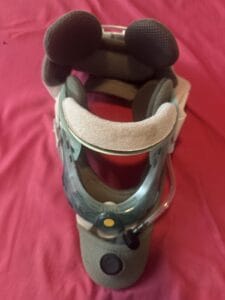 an inflatable neck brace