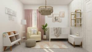 a nursery set up