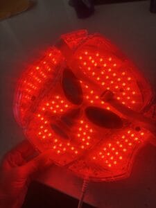 a red light in bedroom
