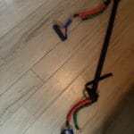 couple of resistance bands for stretching out