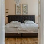 a split king mattress in bedroom
