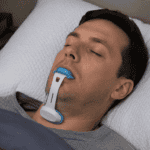 tongue stabilizing device for snoring
