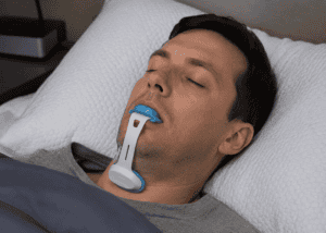 tongue stabilizing device for snoring