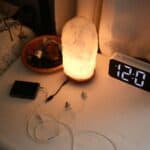 a nightstand charging setup