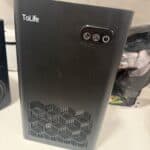 a dehumidifier full machine upclose on counter in home