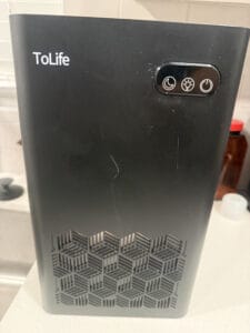 a dehumidifier for weather on counter