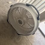 a floor fan in bedroom for a home