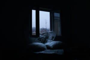 hot and humid night in bedroom