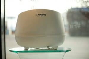 a humidifier in bedroom