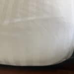 a mattress corner in hot summer