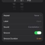 phone alarm creating alarm