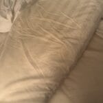 a pillow thats been used on bed