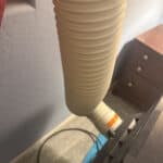 a portable ac hose in the machine
