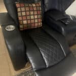 a recliner halfway reclined electric