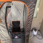 a sauna outdoor that is portable