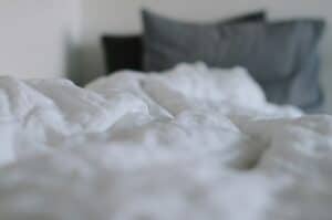 hypoallergenic clean sheets in a bedroom