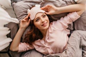 sleep mask used in bedroom