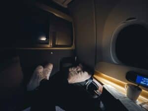 a sleep travel gear setup