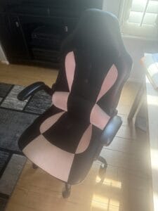 a tall office chair in home