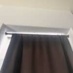 tension rod blackout curtain sturdy