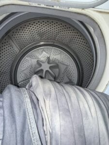 a cooling blanket going in the washing machine